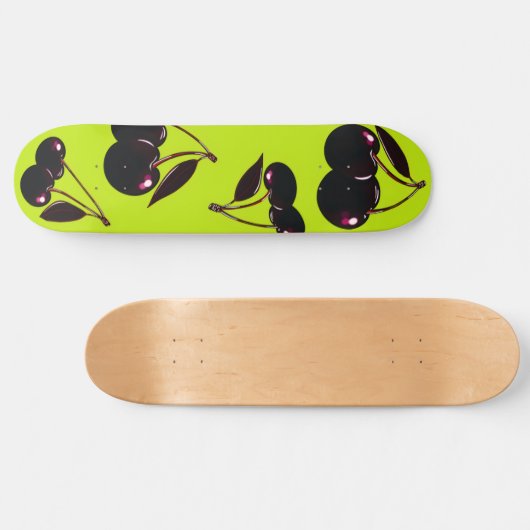 Donkere kersen Skateboard Deck (Horizontaal)