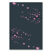 Donkere Kersenbloesem Huwelijks Plaatskaarten Kaart (Achterkant)