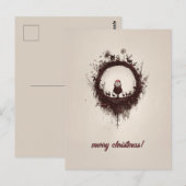 Donkere kerst briefkaart (Voorkant / Achterkant)