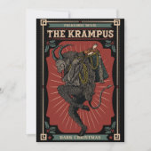 Donkere kerst Folkloric Devil Krampus Bag of Toys Feestdagenkaart (Voorkant)