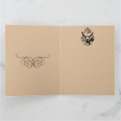 Donkere kerst Folkloric Devil Krampus Bag of Toys Kaart (Binnen)