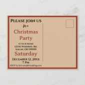 Donkere kerst Folkloric Devil Krampus Bag of Toys Uitnodiging Briefkaart (Achterkant)