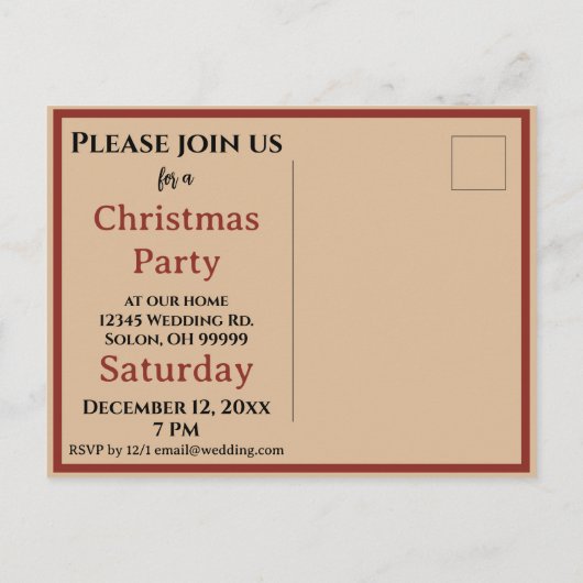 Donkere kerst Folkloric Devil Krampus Bag of Toys Uitnodiging Briefkaart (Achterkant)