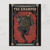 Donkere kerst Folkloric Devil Krampus Bag of Toys Uitnodiging Briefkaart (Voorkant)