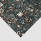  donkere kerst tissuepapier (Detail)