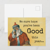 Donkere kerstkaart Humor Feestdagenkaart (Voorkant / Achterkant)