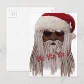 (Donkere) kerstman in Ontzetting - Jojo Yo! Feestdagenkaart (Voorkant / Achterkant)