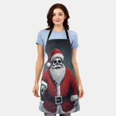 Donkere Kerstman Schort (Gedragen)
