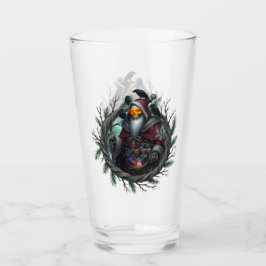 Donkere Kerstman van Schaduwen – Gotische Kerst Sk Glas