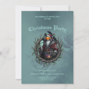 Donkere Kerstman van Schaduwen – Gotische Kerst Sk Kaart