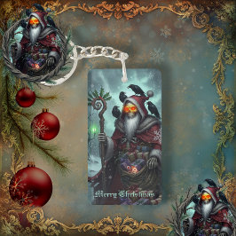 Donkere Kerstman van Schaduwen – Gotische Kerst Sk Sleutelhanger