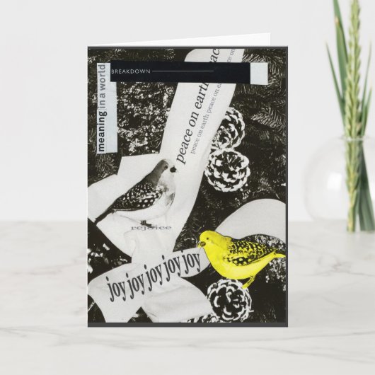 Donkere Kerstmis Feestdagen Kaart (Voorkant)