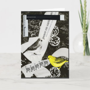 Donkere Kerstmis Feestdagen Kaart