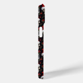 Donkere Kerstmis Schedel Kerstman Patroon Gotische Case-Mate iPhone Case (Achterkant / Rechts)