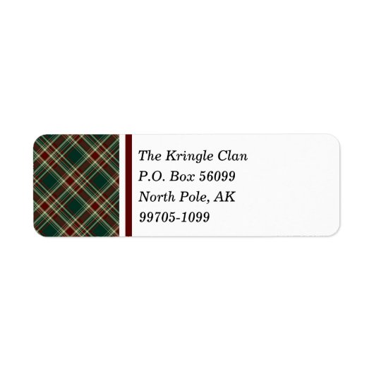 Donkere kerstpannen etiket (Voorkant)