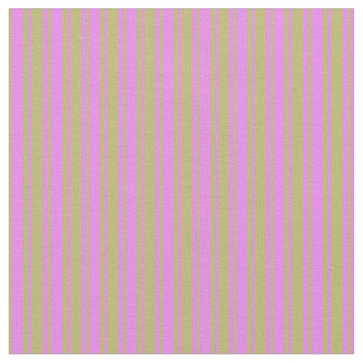 Donkere Khaki & Violet Striped/Lined Pattern Stof (Close Up)