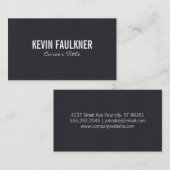 Donkere kleding afdrukken visitekaartje (Voorkant / Achterkant)