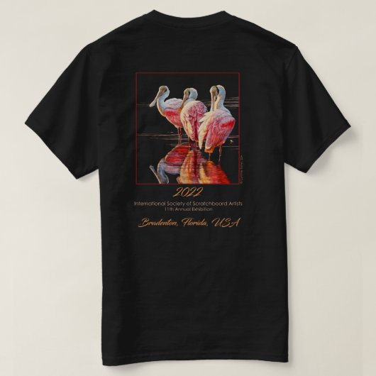 Donkere kleur - 2022 ISSA jaartentoonstelling T-Sh T-shirt (Design achterkant)