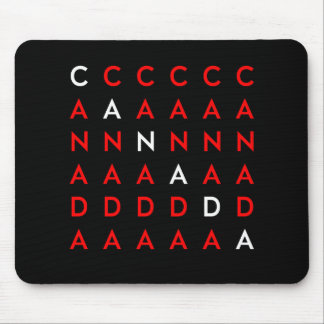 Donkere kleur Canada Crossword Puzzle Grid Muismat