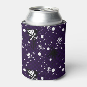 Donkere kleur Emo-patroon met verf Blikjeskoeler