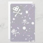 Donkere kleur Emo-patroon met verf Briefpapier (Voorkant / Achterkant)