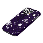 Donkere kleur Emo-patroon met verf Case-Mate Samsung Galaxy Hoesje (Onderkant)