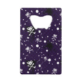Donkere kleur Emo-patroon met verf Creditkaart Flessenopener (Voorkant)
