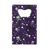 Donkere kleur Emo-patroon met verf Creditkaart Flessenopener (Achterkant)