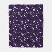 Donkere kleur Emo-patroon met verf Fleece Deken (Voorkant)