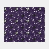 Donkere kleur Emo-patroon met verf Fleece Deken (Voorkant (Horizontaal))