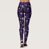 Donkere kleur Emo-patroon met verf Leggings (Achterkant)