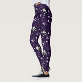 Donkere kleur Emo-patroon met verf Leggings (Links)