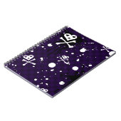 Donkere kleur Emo-patroon met verf Notitieboek (Linkerzijde)