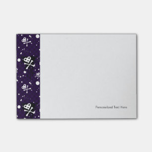 Donkere kleur Emo-patroon met verf Post-it® Notes