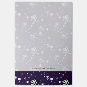 Donkere kleur Emo-patroon met verf Post-it® Notes