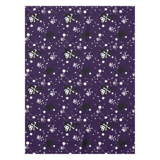 Donkere kleur Emo-patroon met verf Tafelkleed (Voorkant)