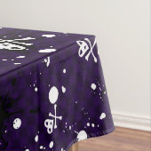 Donkere kleur Emo-patroon met verf Tafelkleed (Voorbeeld)