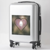 Donkere kleuren die de witte lamp horen sticker (Koffer)