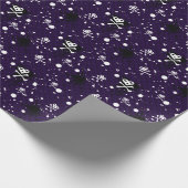 Donkere kleuren-emo-patroon met verf cadeaupapier (Hoek)