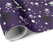 Donkere kleuren-emo-patroon met verf cadeaupapier (Rol Hoek)