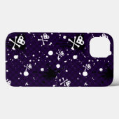 Donkere kleuren-emo-patroon met verf Case-Mate iPhone case (Achterkant (horizontaal))