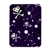 Donkere kleuren-emo-patroon met verf magneet (Verticaal)