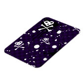 Donkere kleuren-emo-patroon met verf magneet (Linkerzijde)