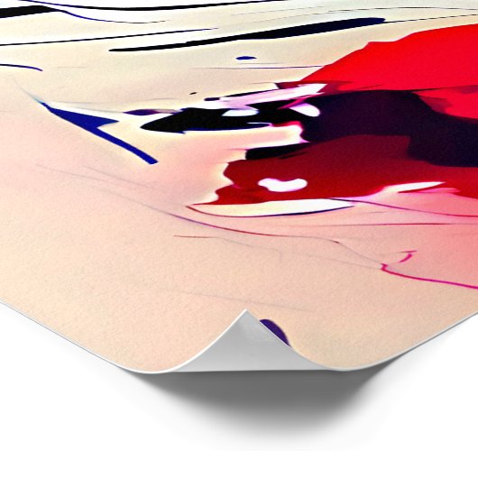 Donkere kleurenkunst poster (Hoek)