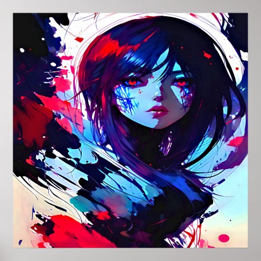 Donkere kleurenkunst poster (Voorkant)