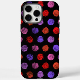 Donkere Kleurrijk Patroon iPhone 16 Pro Max Hoesje