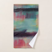 Donkere kleurrijke abstracte mix bad handdoek (Handdoek)
