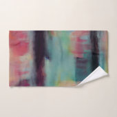 Donkere kleurrijke abstracte mix bad handdoek (Handdoek)
