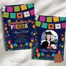 Donkere kleurrijke Talavera Mexicaanse afstudeerfe