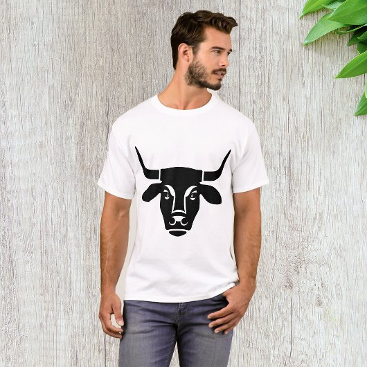 Donkere Koe hoofd T-shirt